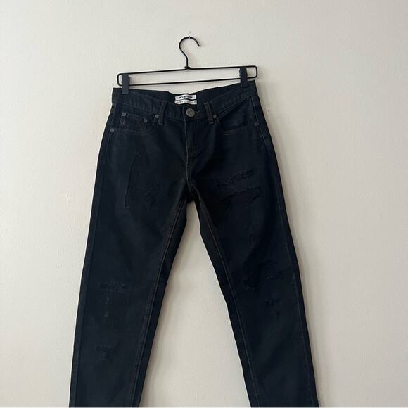 One Teaspoon Awesome Baggies Patch Distressed Jeans in Black Van - Picture 3 of 9